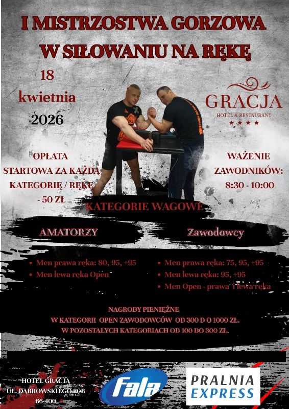 I Mistrzostwa Gorzowa w Siłowaniu na Rękę