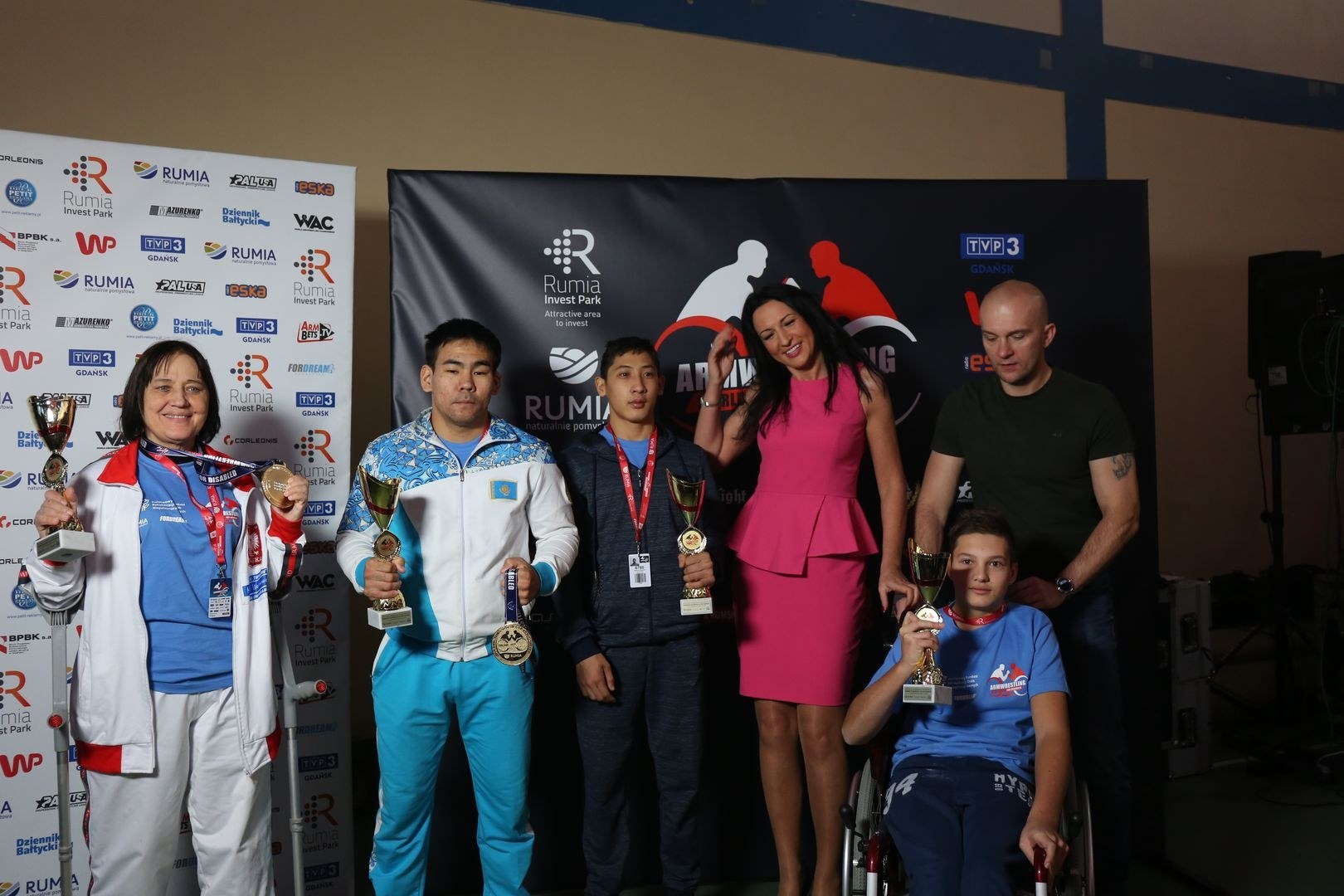 Anna Mazurenko With Competitors Disabled World Cup