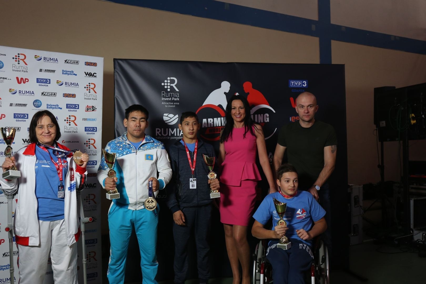 Anna Mazurenko With Competitors Disabled World Cup