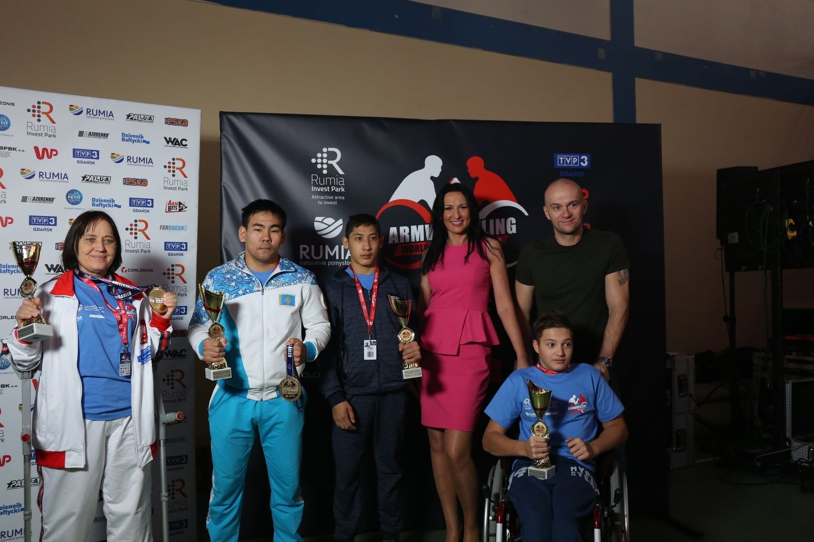 Anna Mazurenko With Competitors Disabled World Cup