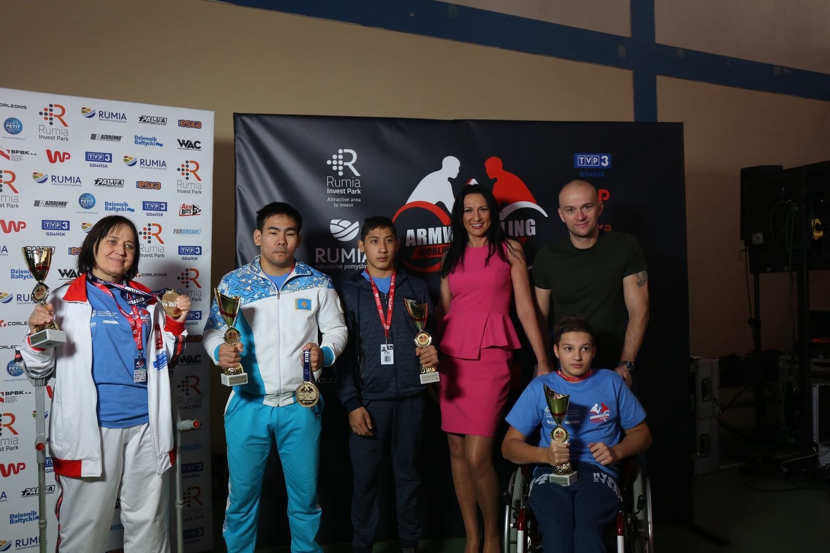 Anna Mazurenko With Competitors Disabled World Cup