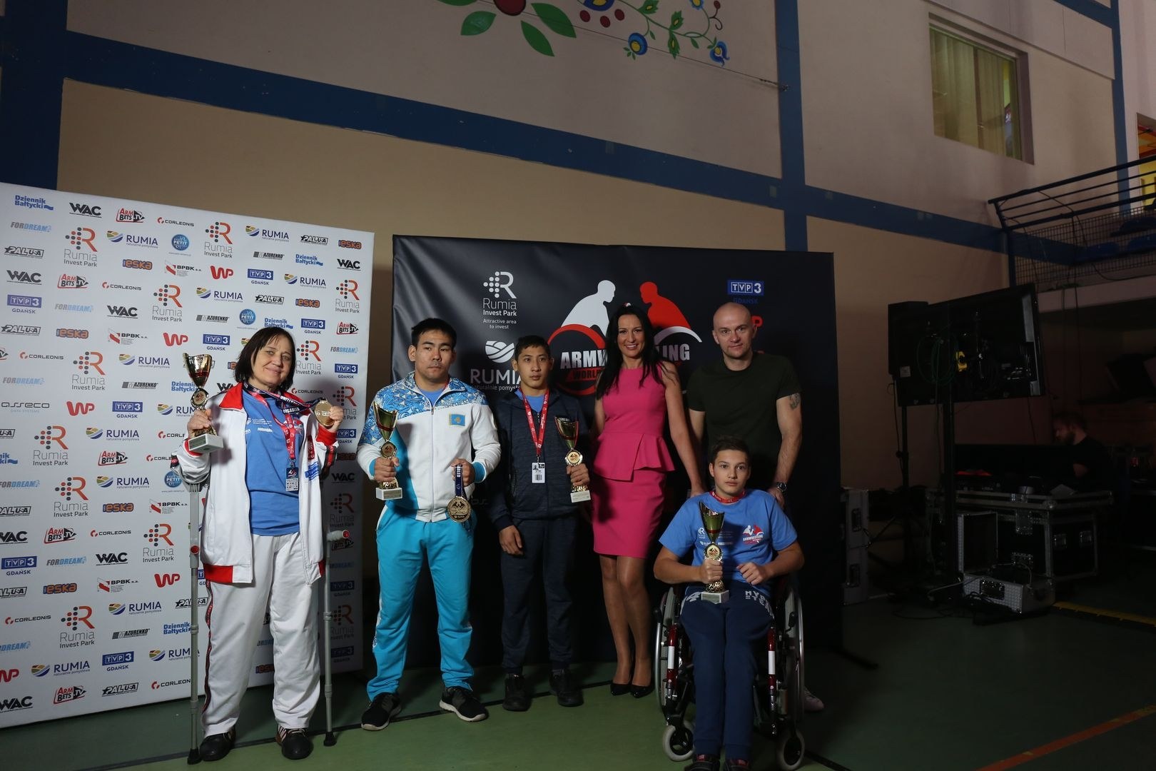 Anna Mazurenko With Competitors Disabled World Cup
