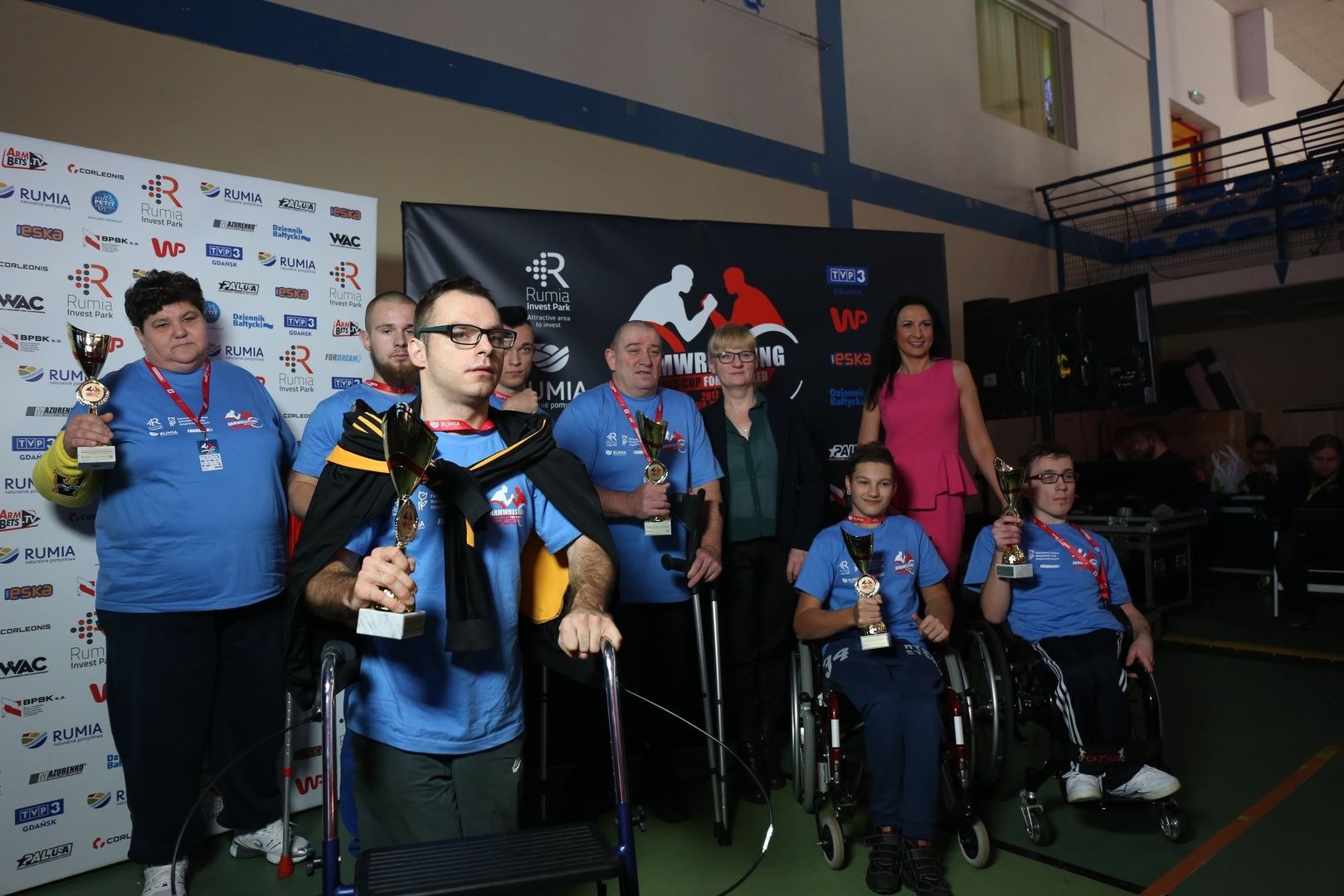 Anna Mazurenko With Competitors Disabled World Cup