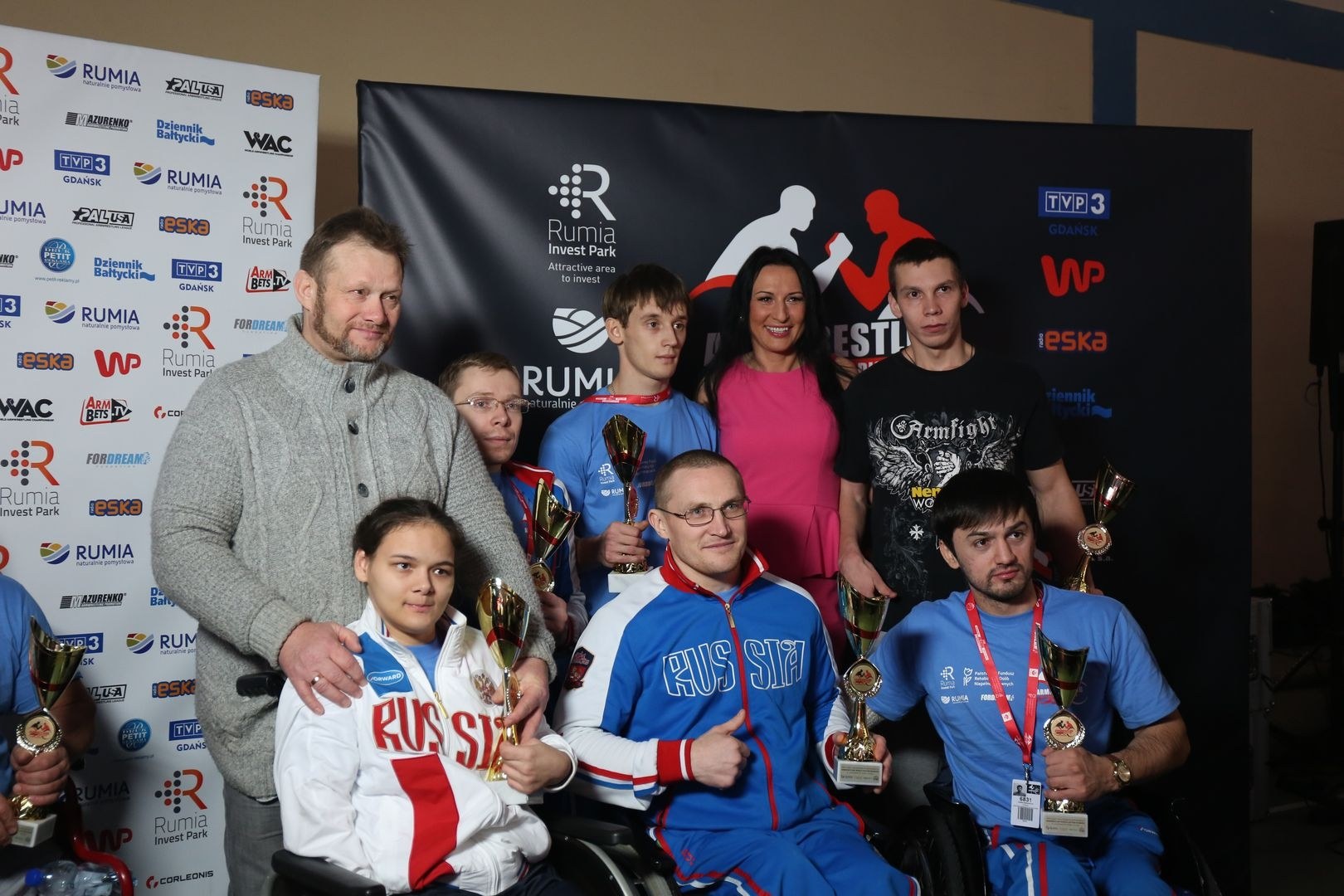 Anna Mazurenko With Competitors Disabled World Cup