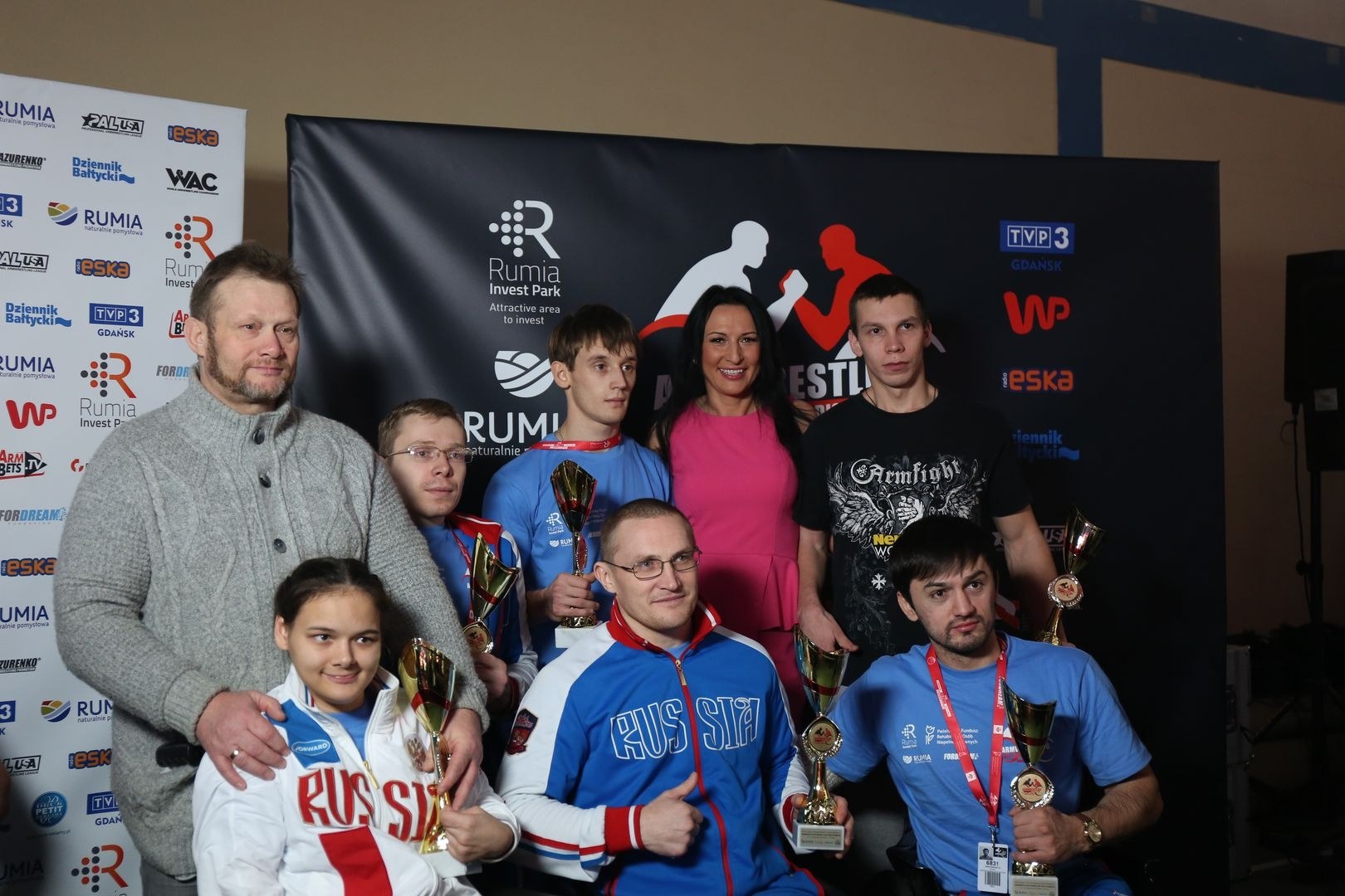 Anna Mazurenko With Competitors Disabled World Cup