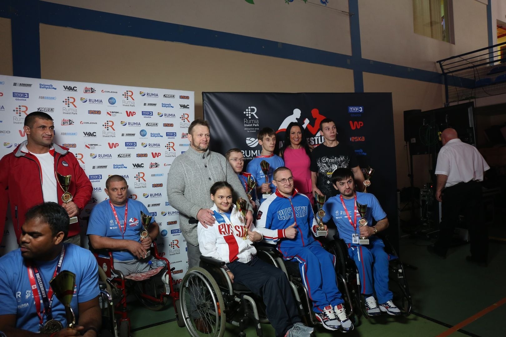 Anna Mazurenko With Competitors Disabled World Cup