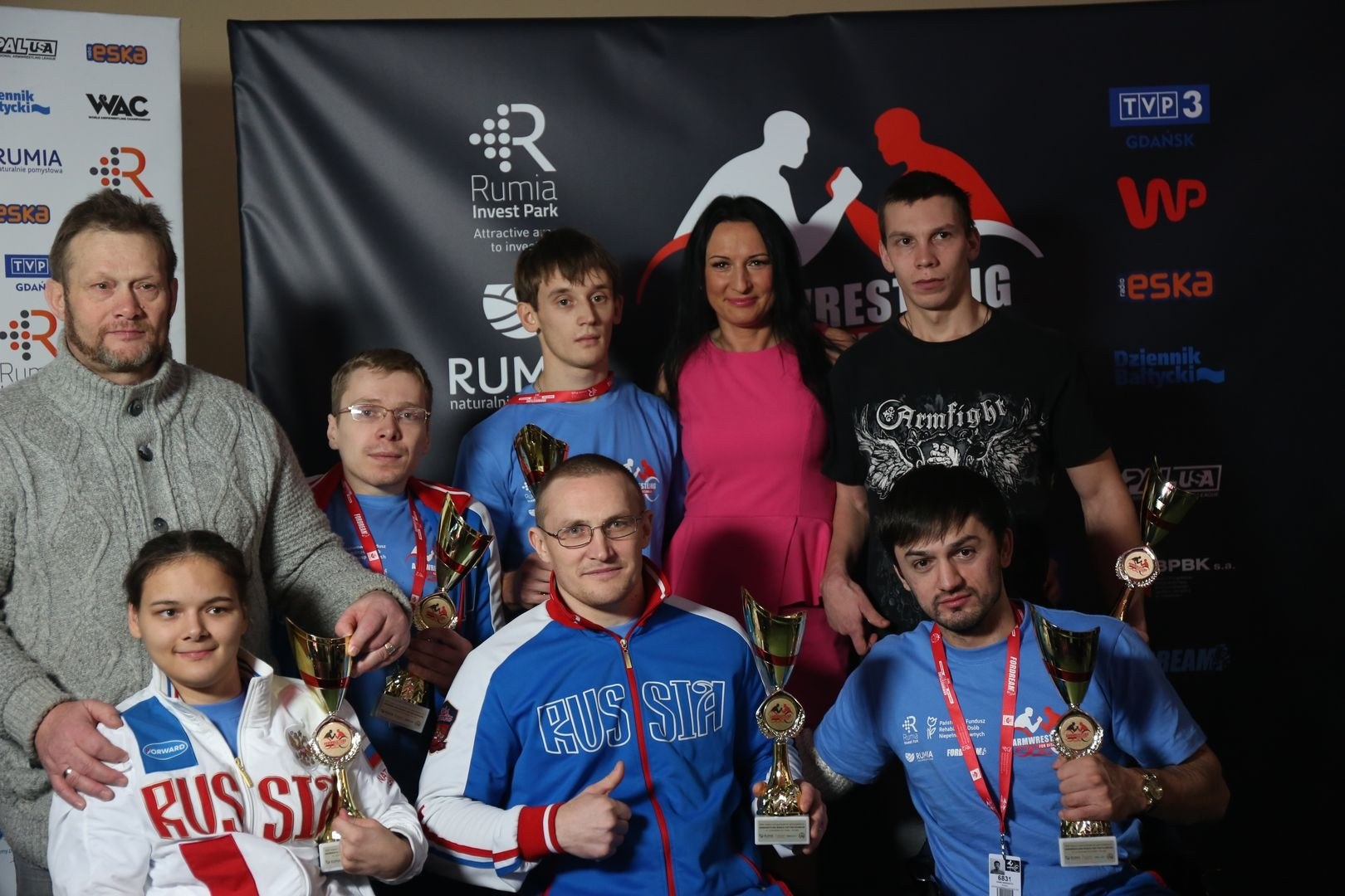 Anna Mazurenko With Competitors Disabled World Cup