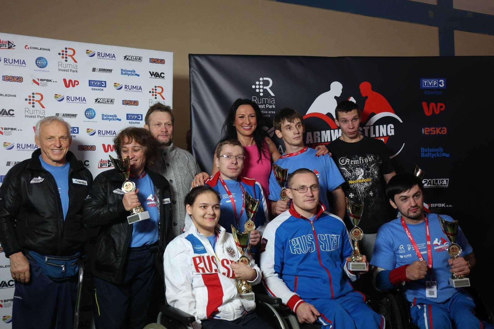 Anna Mazurenko With Competitors Disabled World Cup