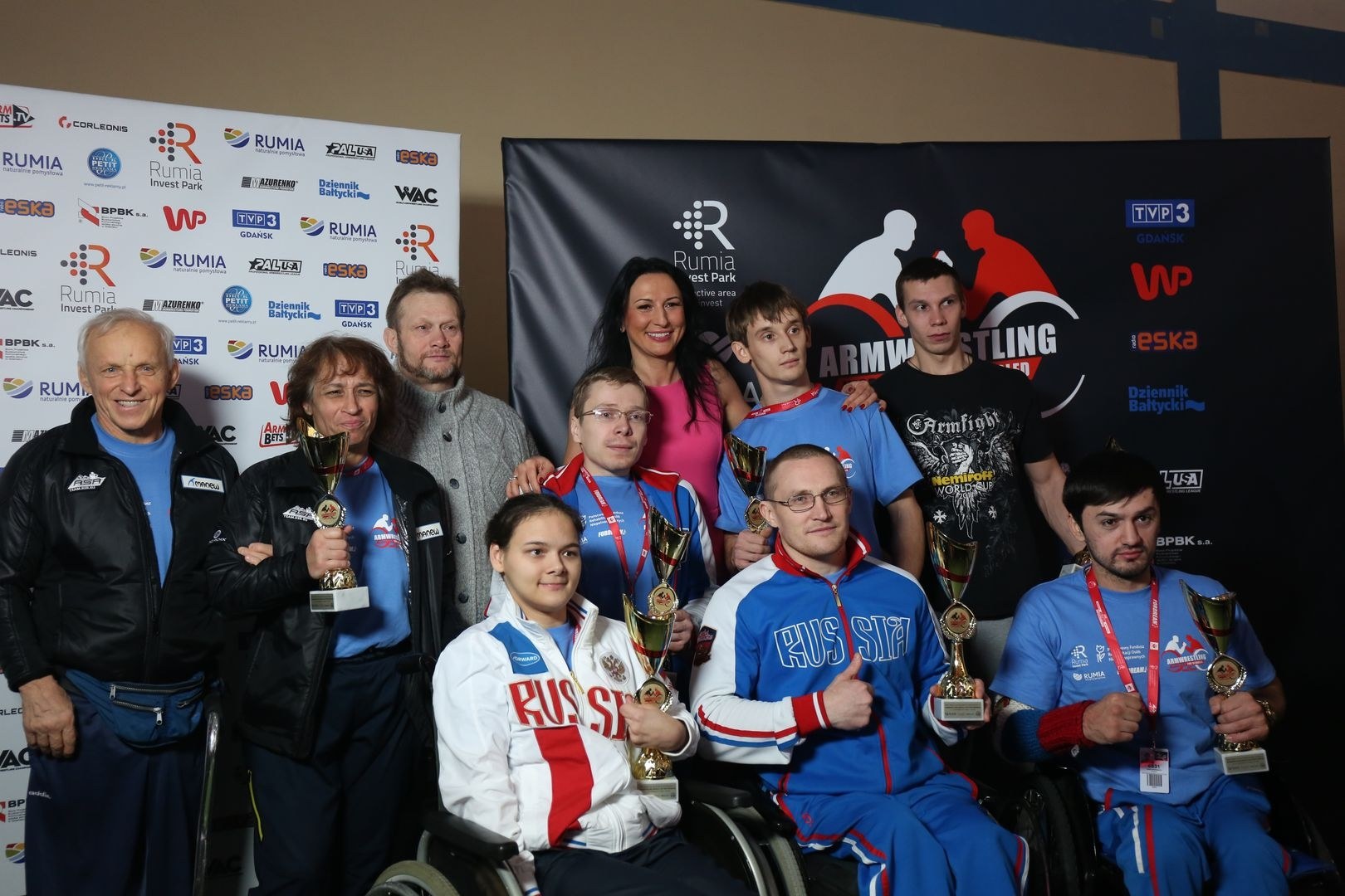 Anna Mazurenko With Competitors Disabled World Cup