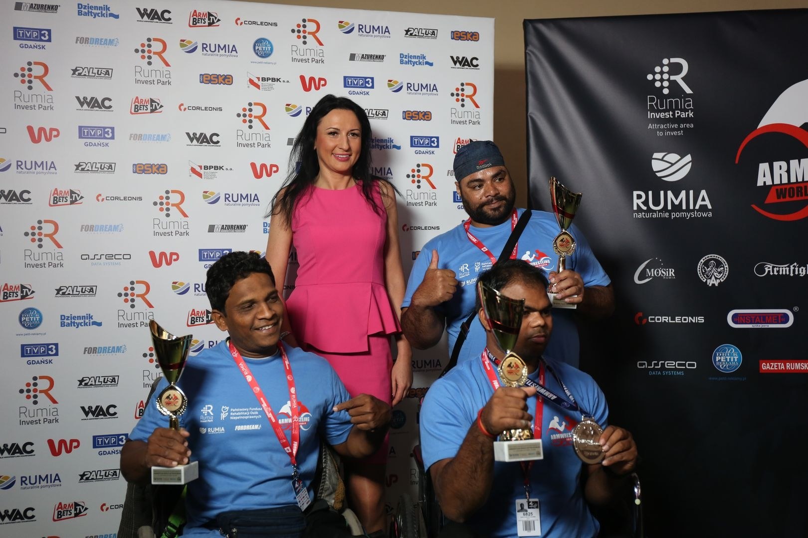 Anna Mazurenko With Competitors Disabled World Cup