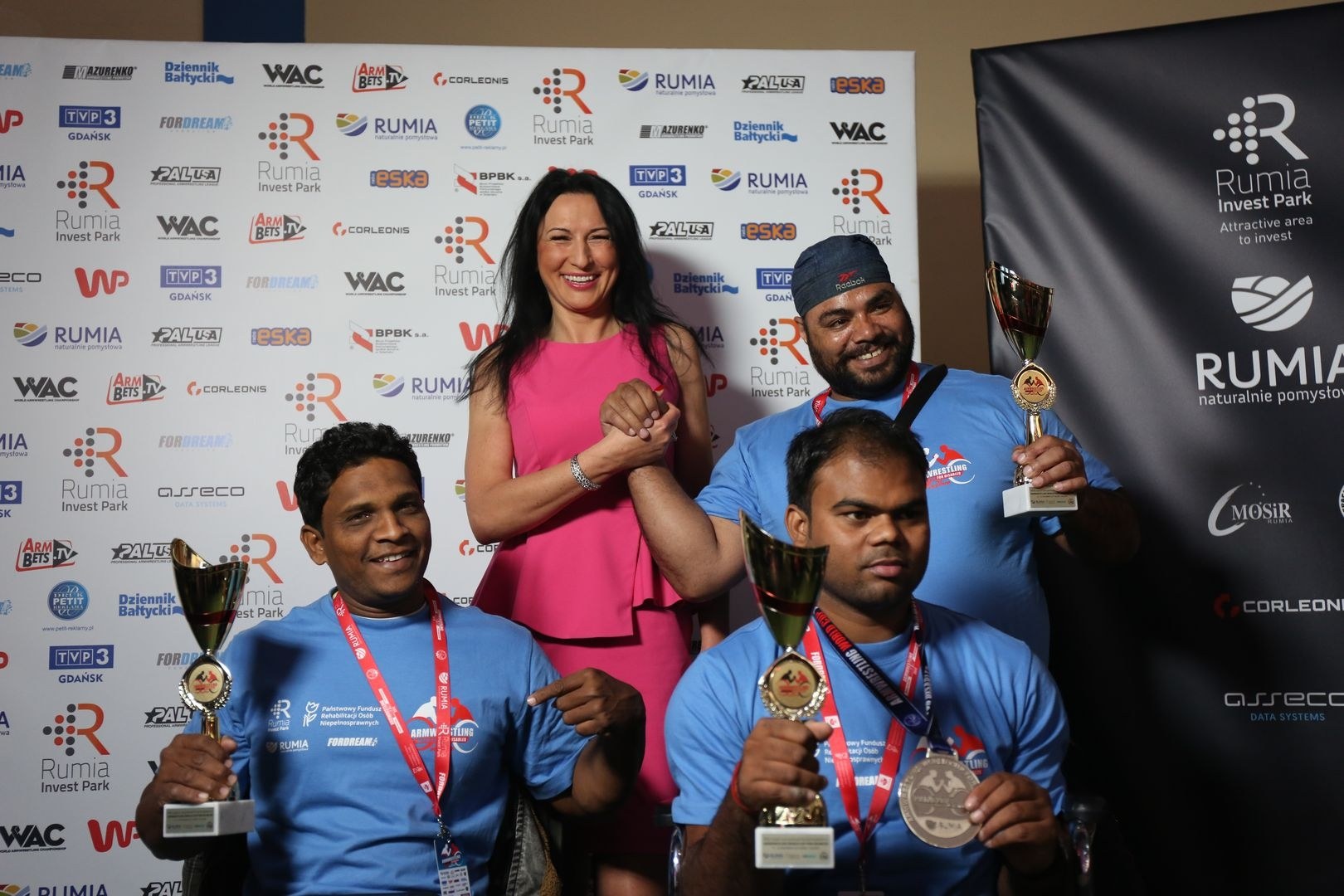 Anna Mazurenko With Competitors Disabled World Cup