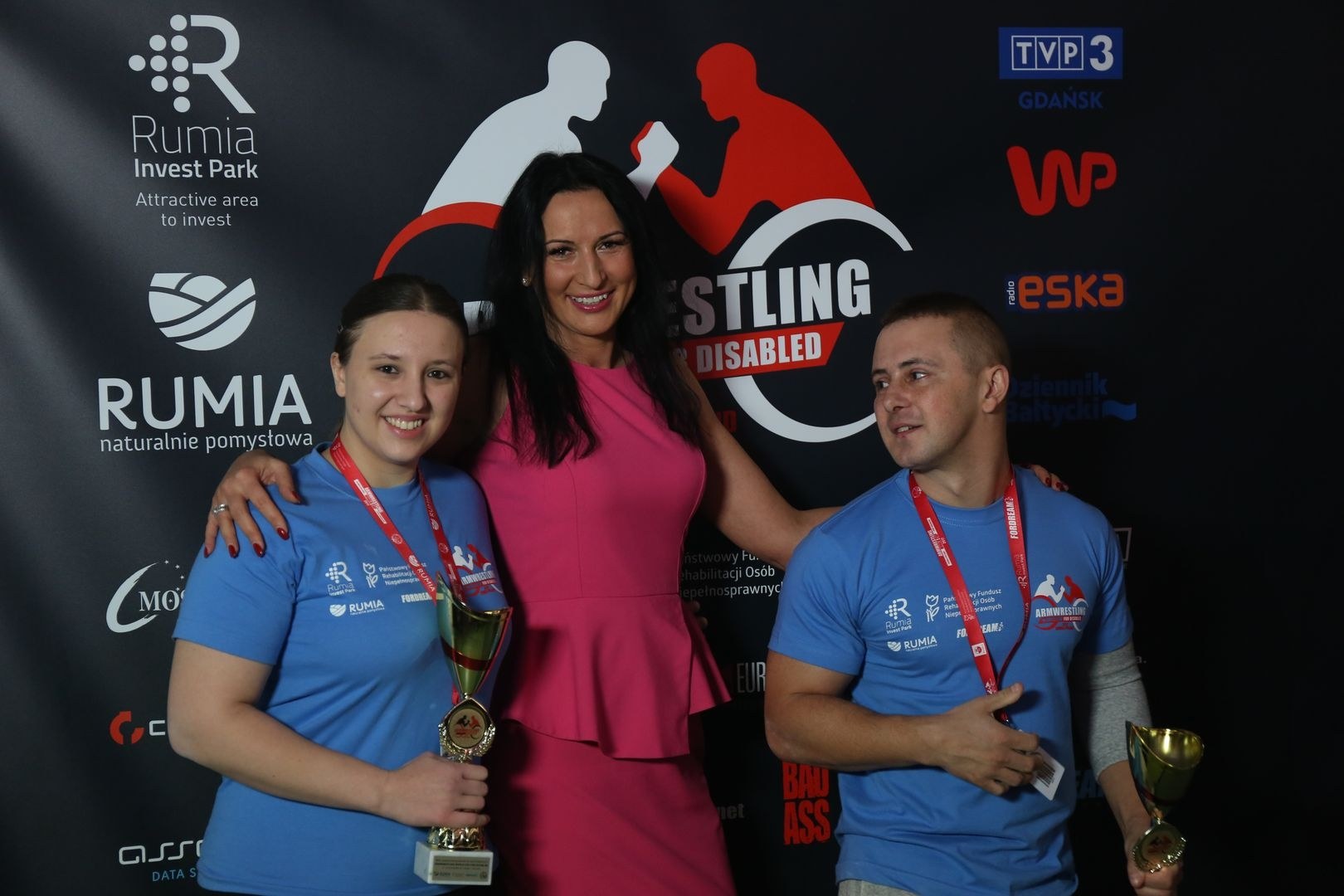 Anna Mazurenko With Competitors Disabled World Cup