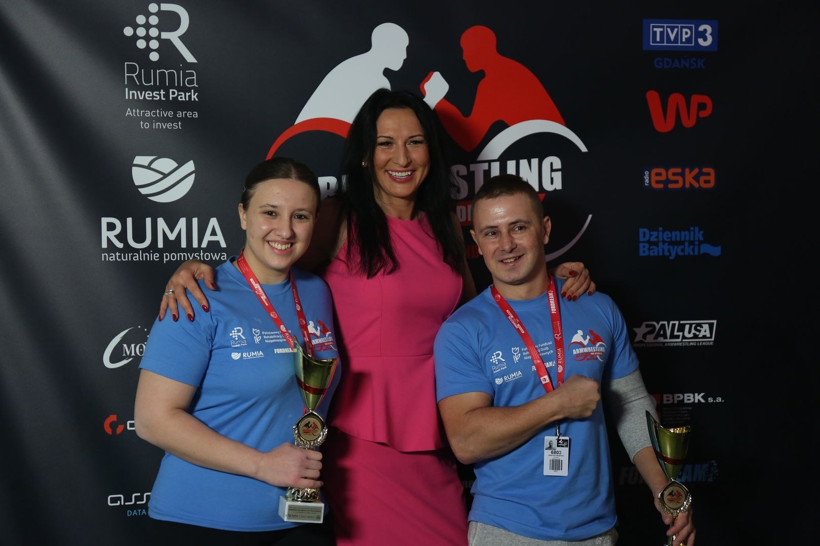 Anna Mazurenko With Competitors Disabled World Cup