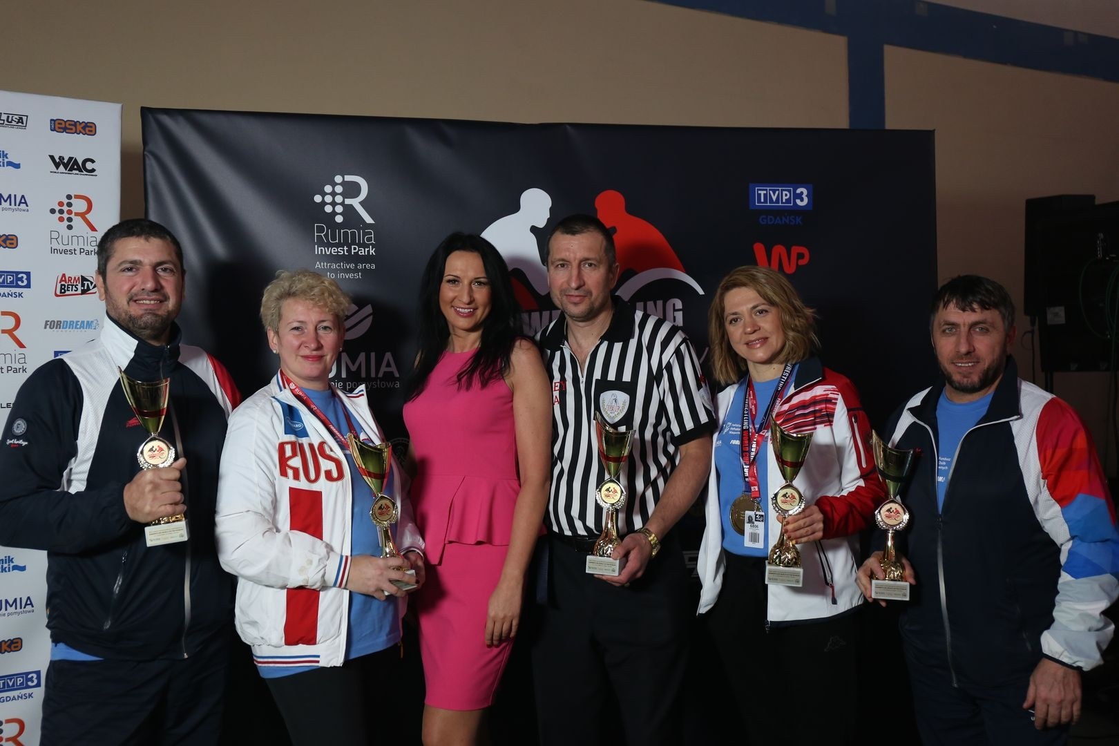 Anna Mazurenko With Competitors Disabled World Cup