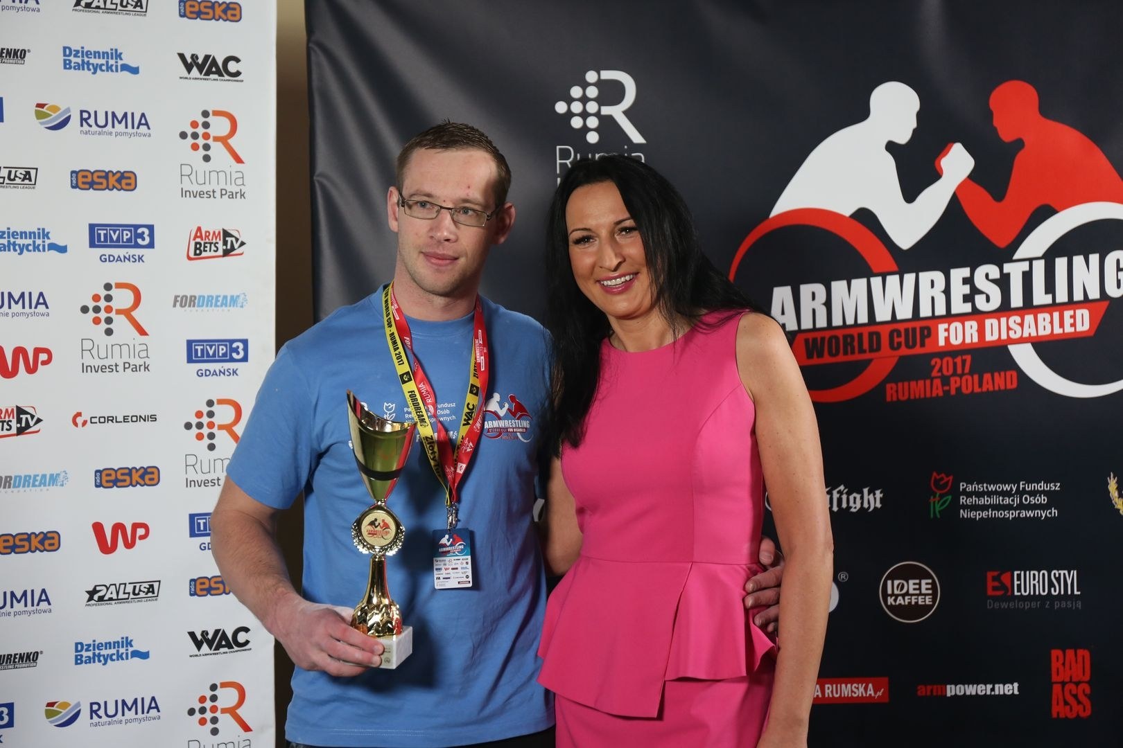 Anna Mazurenko With Competitors Disabled World Cup