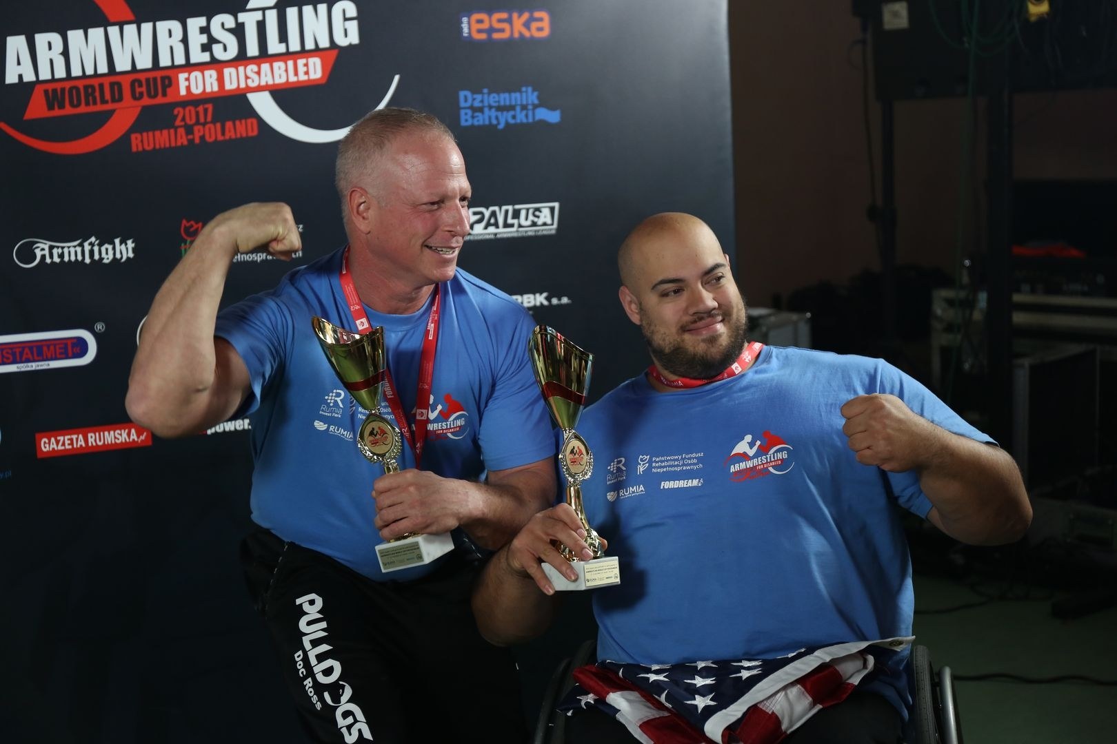 Anna Mazurenko With Competitors Disabled World Cup