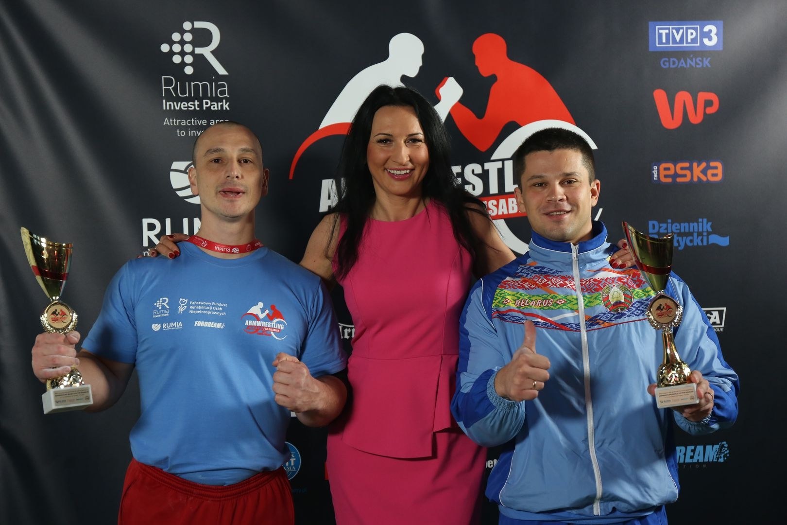 Anna Mazurenko With Competitors Disabled World Cup