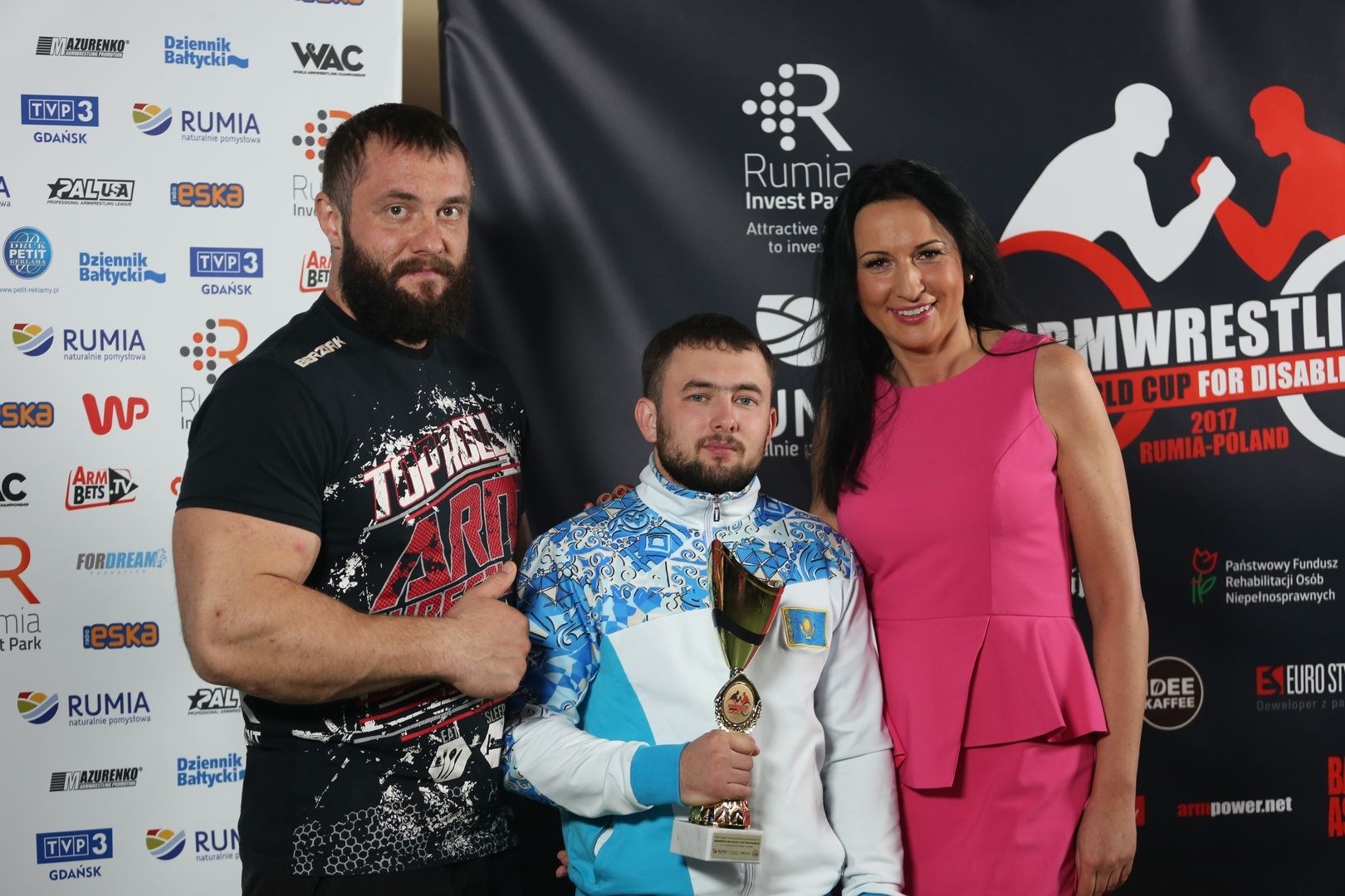 Anna Mazurenko With Competitors Disabled World Cup