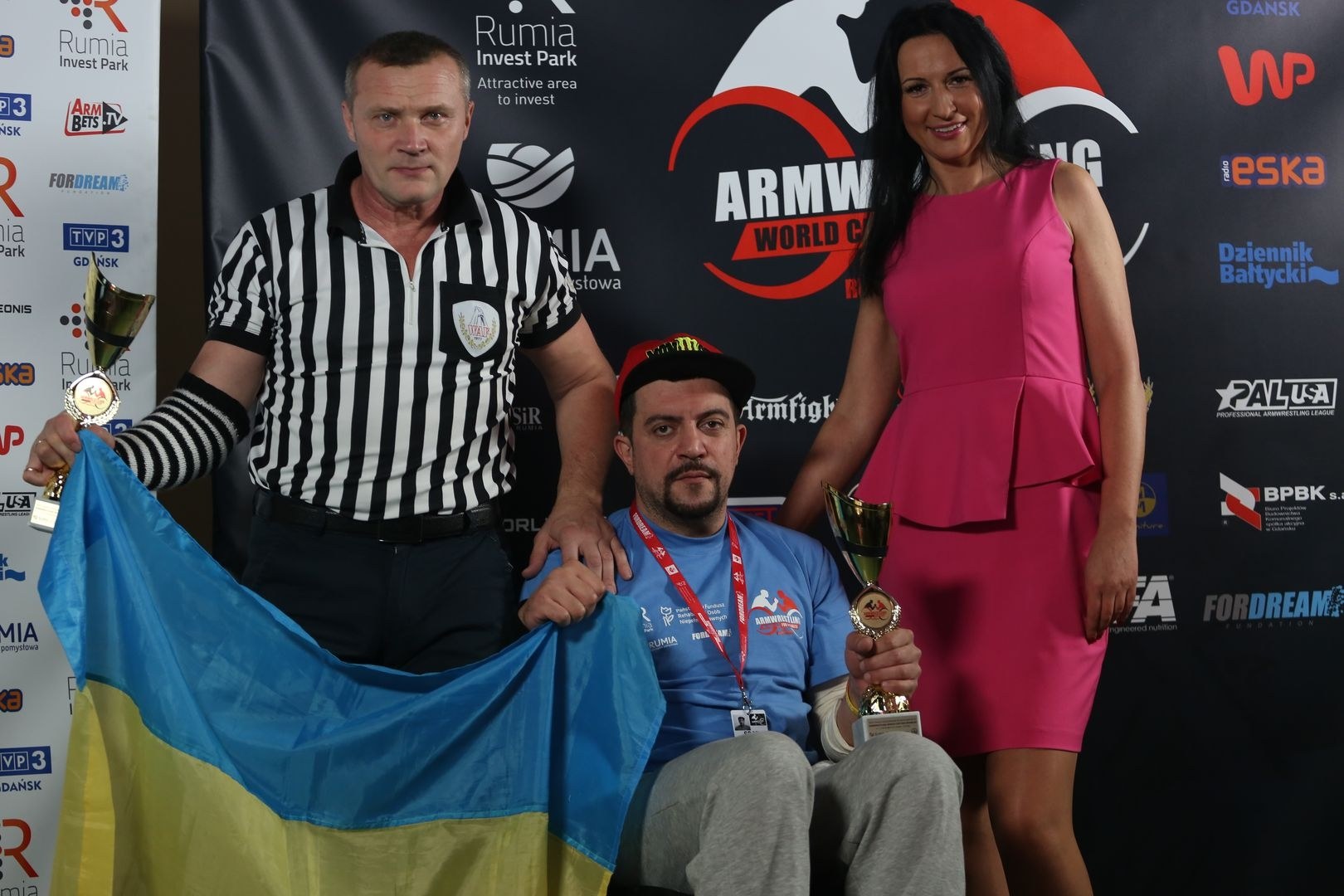Anna Mazurenko With Competitors Disabled World Cup