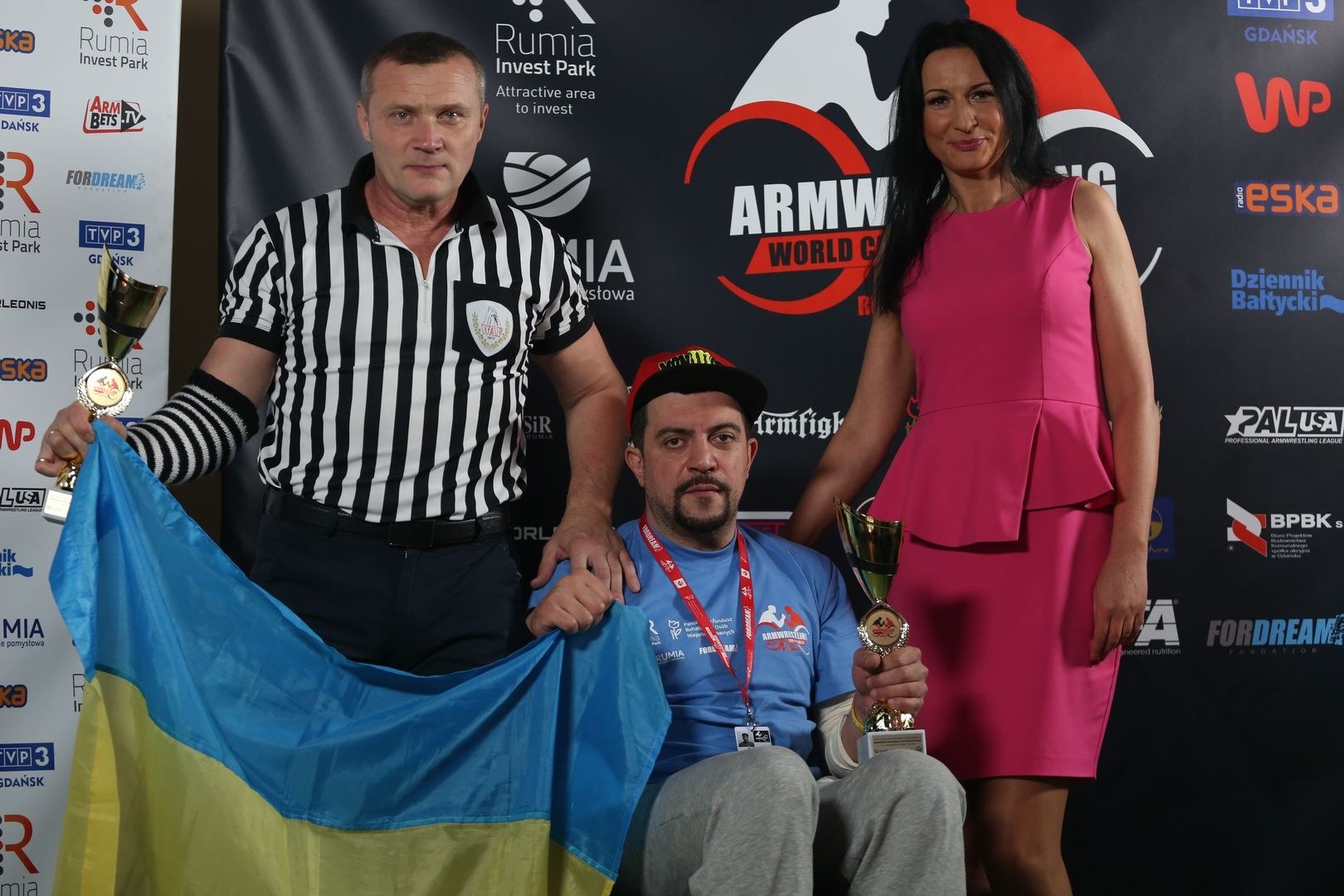 Anna Mazurenko With Competitors Disabled World Cup