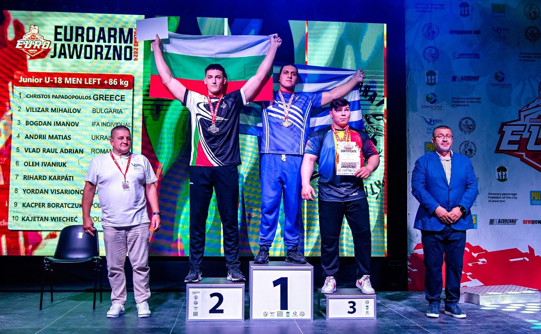 European Armwrestling Championship 2024 Left Hand Day