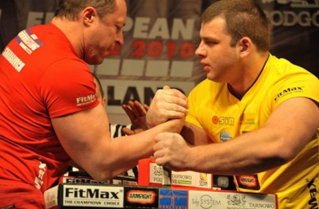 Vyacheslav Sharagovich. I don’t see any idols in armwrestling
