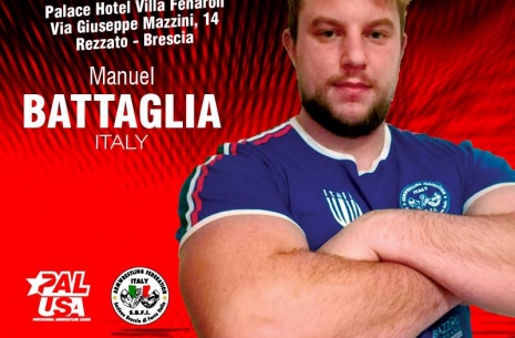 At the finish line: Manuel Battaglia