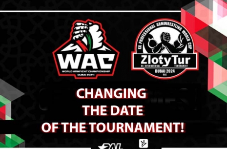 CHANGING THE DATE OF THE TOURNAMENT!