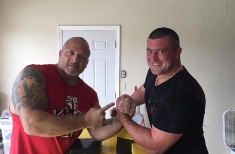 Andrei Pushkar is meeting Devon Larratt in the US.